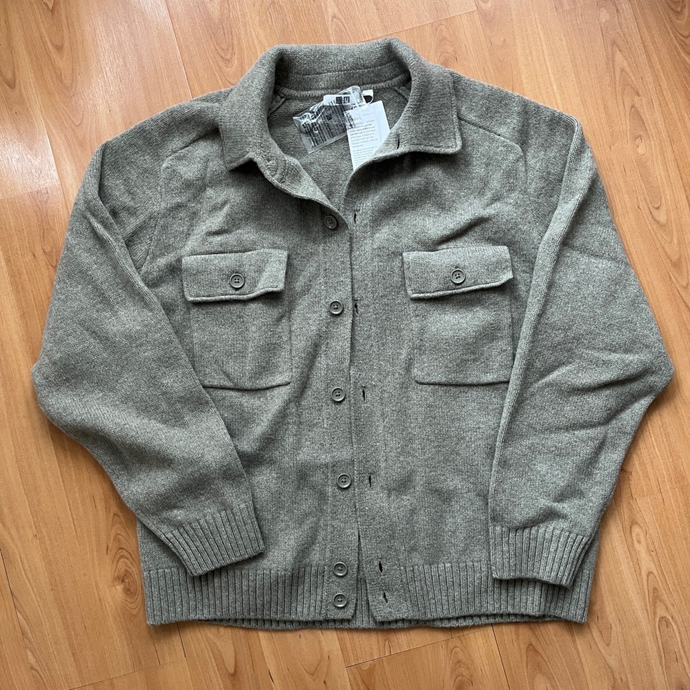 Uniqlo U Men's Lambswool knitted jacket